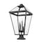 Z-Lite Talbot 4 Light Outdoor Pier Mounted Fixture, Black & Clear Beveled 579PHXLXS-SQPM-BK - alternate 5
